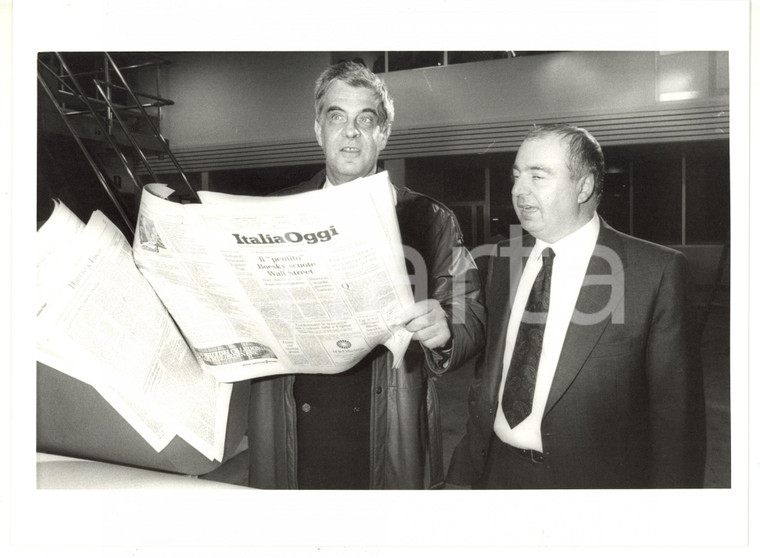 1985 MILANO Italia Oggi - Pietro ANGELI con Francesco ZUZIC *Foto 24x18