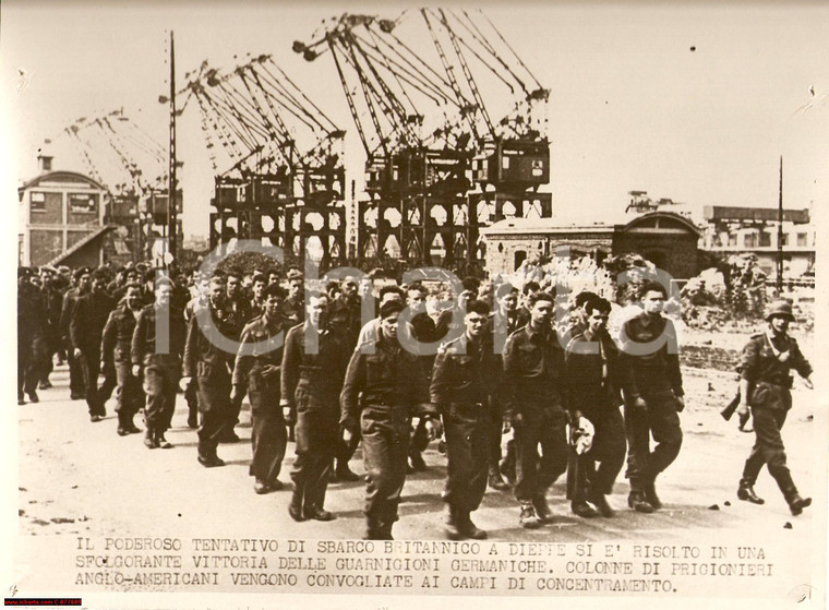 1942 France WW2 Dieppe Raid - Raid su Dieppe *POW photo
