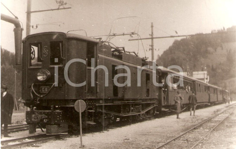 1970 ca AUSTRIA Mariazellerbahn NÖLB Locomotiva E6 SLEZAK *Foto seriale ANIMATA