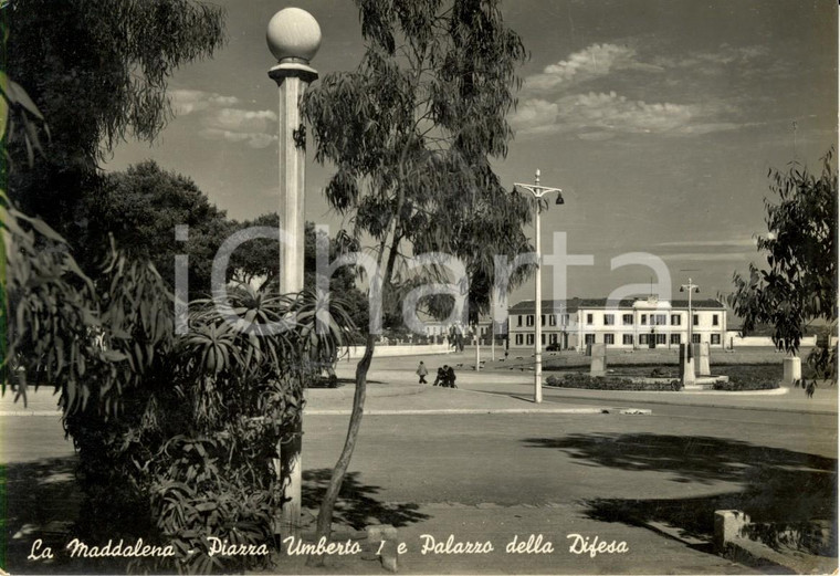 1949 LA MADDALENA (OT) Palazzo della DIFESA in piazza UMBERTO I *ANIMATA FG VG