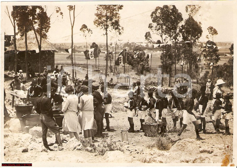 1933 Eritrea Asmara *Federale Guido Cortese al rancio