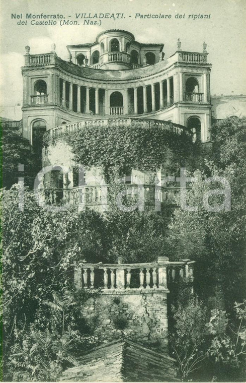 1940 ca VILLADEATI (AL) Particolare dei ripiani del Castello BELVEDERE *FP NV