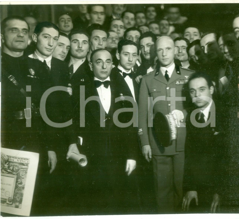 1939 MILANO Premiazione degli alunni Istituto Leonardo DA VINCI *Fotografia