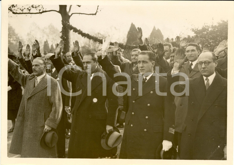 1937 IVRY-SUR-SEINE (F) Principe RUFFO omaggio al monumento dei Caduti Italiani