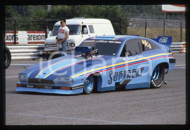 35mm vintage slide* MOTORI 1985 "Ron Picardo" SUPERCAT A/FC Drag Racing