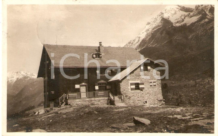 1929 VALLE MARTELLO (BZ) Rifugio DUX - CAI Sezione di MIlano *Cartolina FP VG