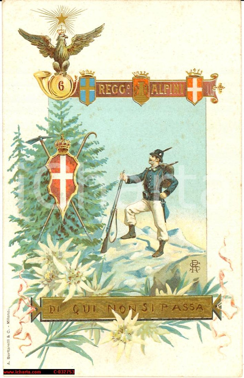 1910 Alpini - 6° Reggimento *Bella illustrazione
