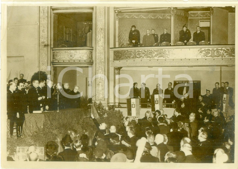 1938 ROMA Sovrani d'ITALIA al Teatro ADRIANO per lotta contro tumori *Fotografia