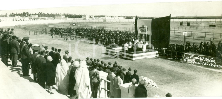 1928 BENGASI (LIBIA) Messa al campo allo Stadio *Fotografia DANNEGGIATA