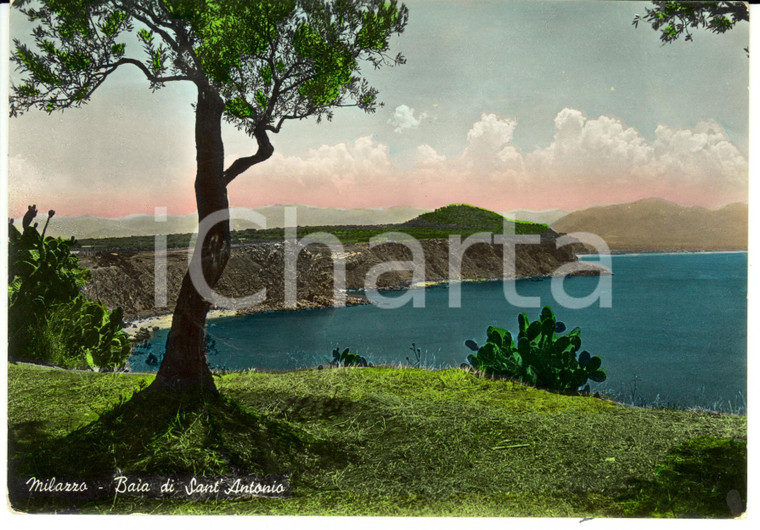 1964 MILAZZO (ME) Baia di Sant'Antonio *Cartolina FG VG