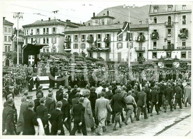 1939 COMO Principe UMBERTO II assiste a sfilata fanti *Fotografia