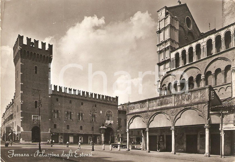 1954 FERRARA Palazzo degli Estensi *Cartolina FG VG