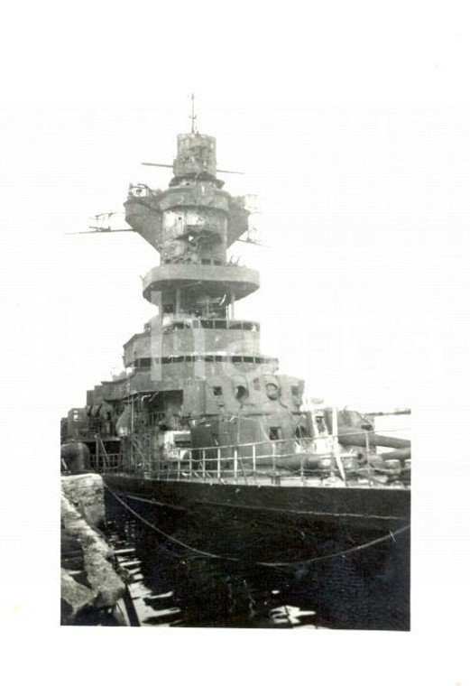 1942 WW2 TOLONE Autoaffondamento flotta francese Rogo incrociatore ALGERIE *Foto