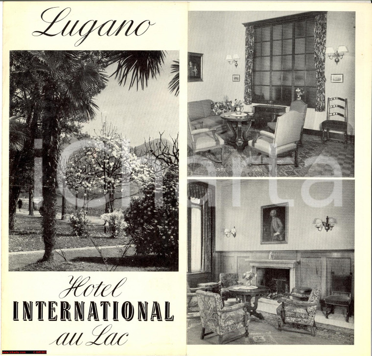 1930 ca LUGANO (CH) Hotel INTERNATIONAL Au Lac brochure