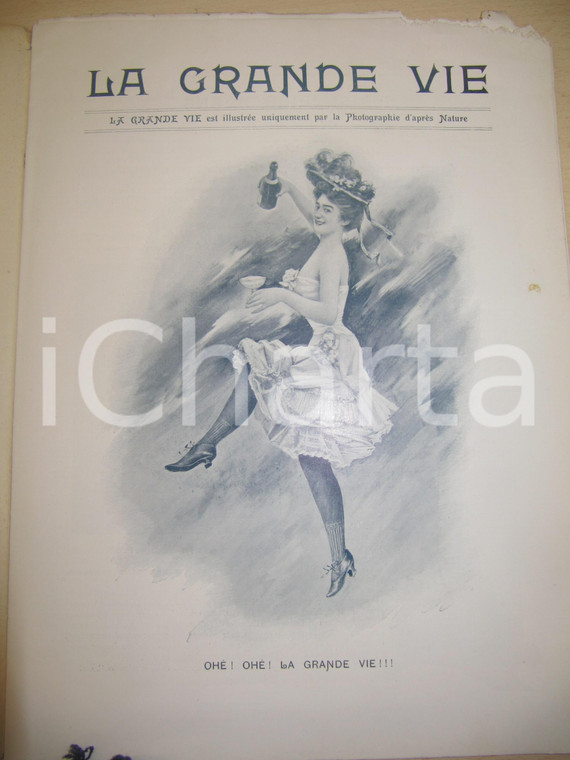 1899 LA GRANDE VIE Rivista EROTICA illustrata Anno 1 n° 2 RARA * danneggiata