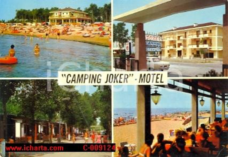 1972 CAVALLINO (VE) Vedutine Camping JOKER *Cartolina vintage ANIMATA FG VG
