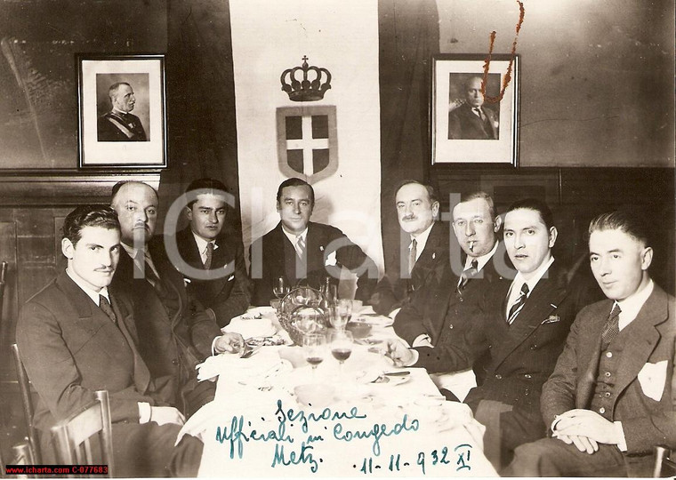1932 Francia Metz *FOTO Ufficiali Italiani in congedo