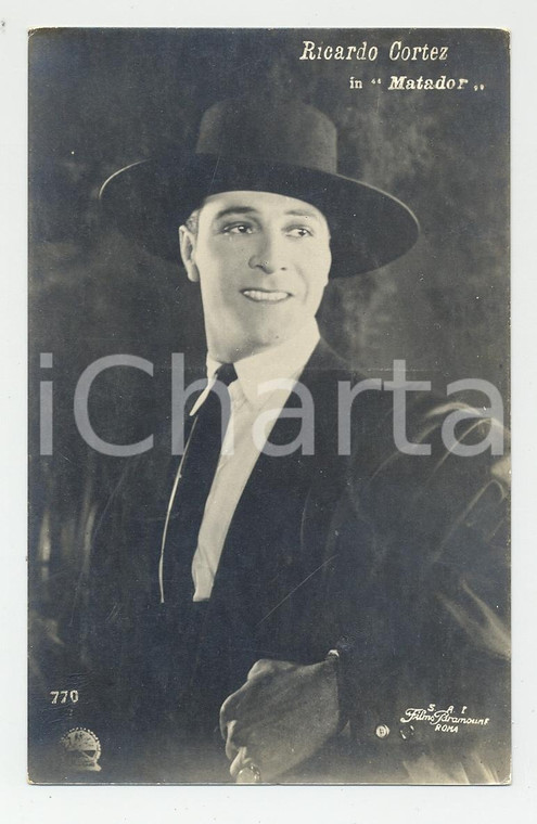 1925 RICARDO CORTEZ in MATADOR - Cartolina FP NV