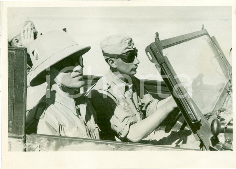 1941 AFRICA WW2 Convoglio automezzi WEHRMACHT nel deserto *Fotografia