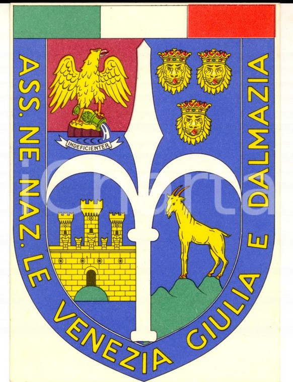 1964 Associazione Nazionale VENEZIA GIULIA E DALMAZIA *Tessera 8x11 cm