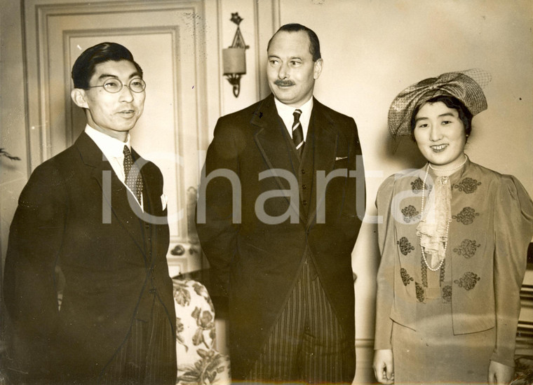 1937 LONDON (UK) Prince CHICHIBU Matsudaira SETSUKO Duke of GLOUCESTER *Photo