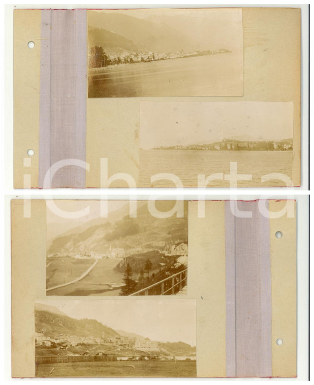 1905 ca SVIZZERA Lago di THUN - Vedute panoramiche - Lotto 4 foto VINTAGE