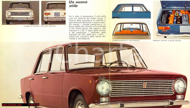 1966 - Libretto Pubblicitario FIAT 124