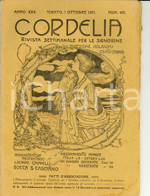 1911 CORDELIA Vittorio ALFIERI e la sua 'Vita' *Rivista Anno XXX n° 40