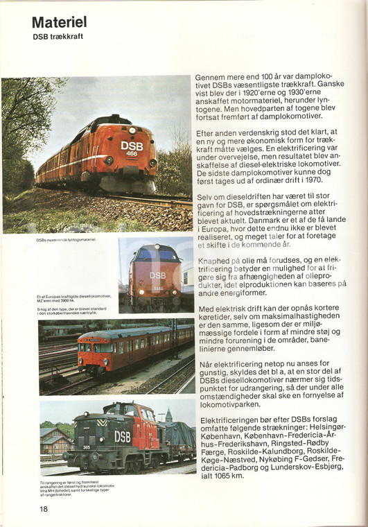 1979 DENMARK Train DSB i dag - i morgen *Pubblicazione