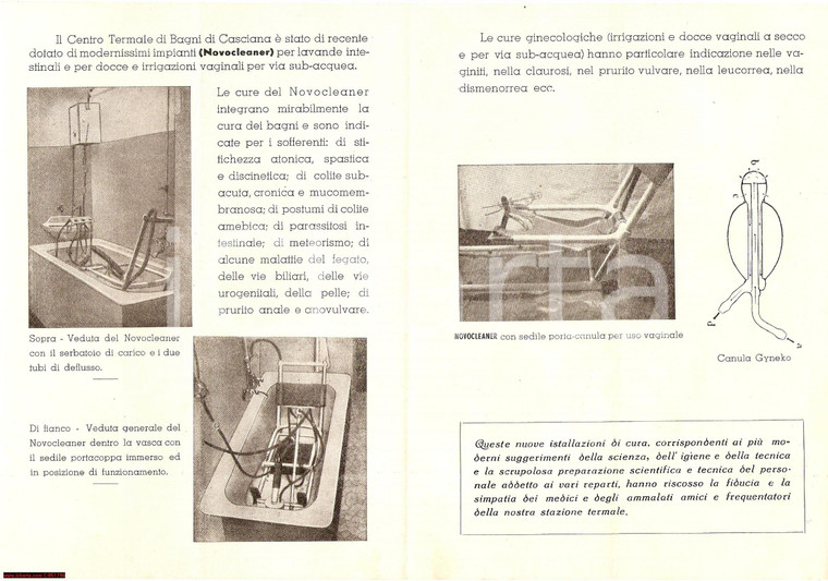 1920 circa CASCIANA TERME (PI) Cure termali femminili
