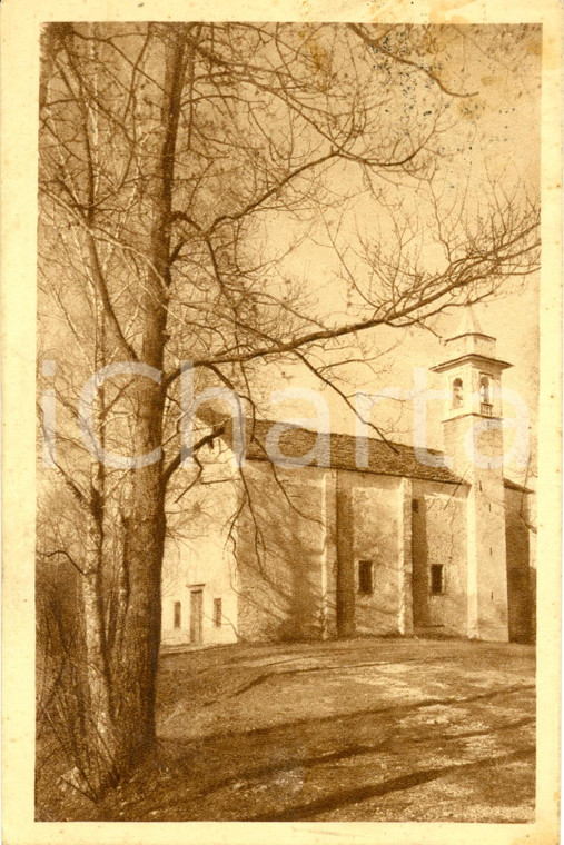 1929 PREMENO (VB) Esterno della chiesetta di SAN SALVATORE *Cartolina FP VG
