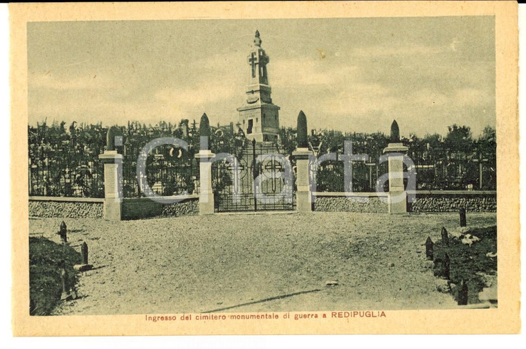 1927 Sacrario REDIPUGLIA (GO) Ingresso cimitero monumentale di guerra *Cartolina