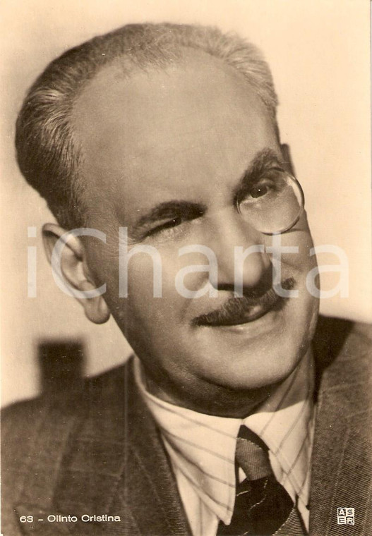 1940 ca CINEMA Attore Olinto CRISTINA Ritratto *Fotografia seriale ASER