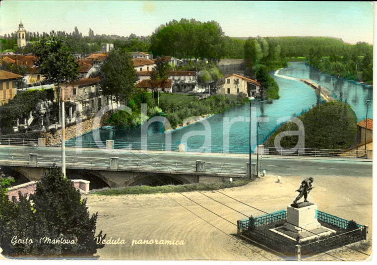 1959 GOITO (MN) Veduta panoramica della città *Cartolina FG VG