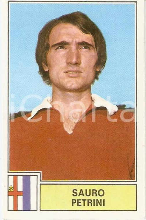 PANINI - CALCIATORI 1971 - 1972 Figurina Sauro PETRINI Serie A MANTOVA