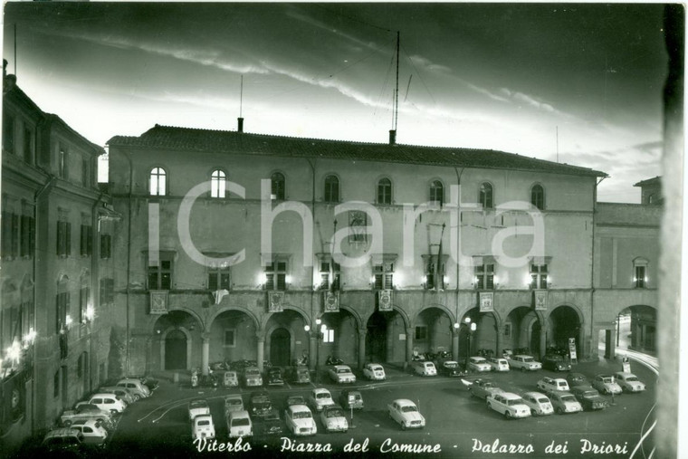 1965 ca VITERBO Piazza Palazzo dei Priori Cartolina VG