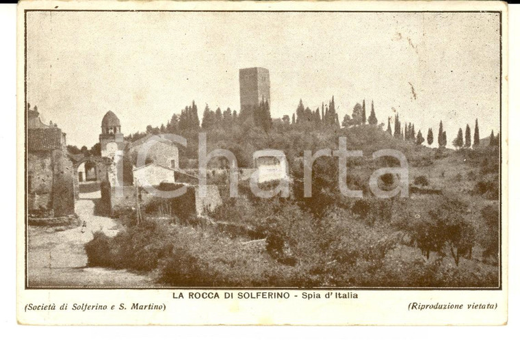 1920 ca SOLFERINO (MN) Rocca - Spia d'Italia *Cartolina postale FP NV