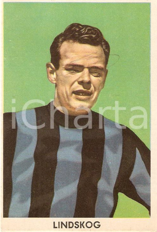 1959 CALCIO ITALIANO Bengt LINDSKOG Serie A INTER *Figurina cartonata SIDAM