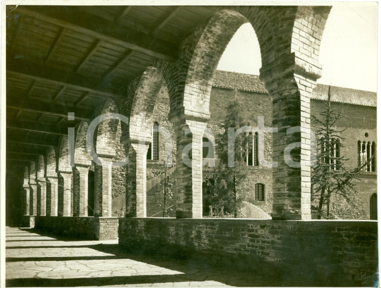 1939 GENOVA Porticato e facciata Castello Simon BOCCANEGRA *Vera FOTOGRAFIA