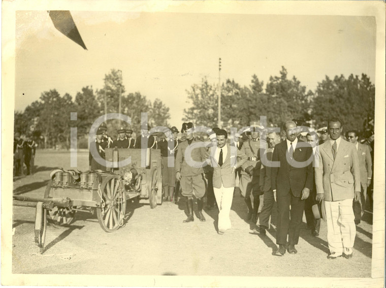 1931 ROMA Giovanni GIURIATI visita campeggio Capi Centuria *Foto DANNEGGIATA