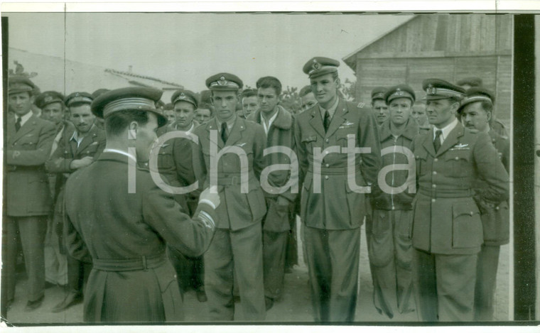1942 GUERRA NAVALE WW2 Ufficiali in partenza per azione di guerra *TELEFOTO