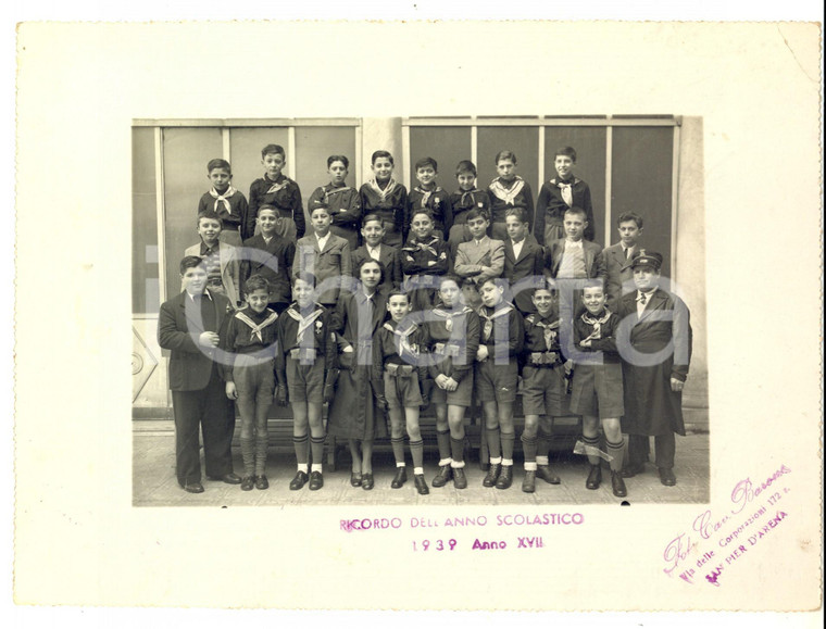 1939 GENOVA SAMPIERDARENA Classe elementare maschile *Fotografia BARONE