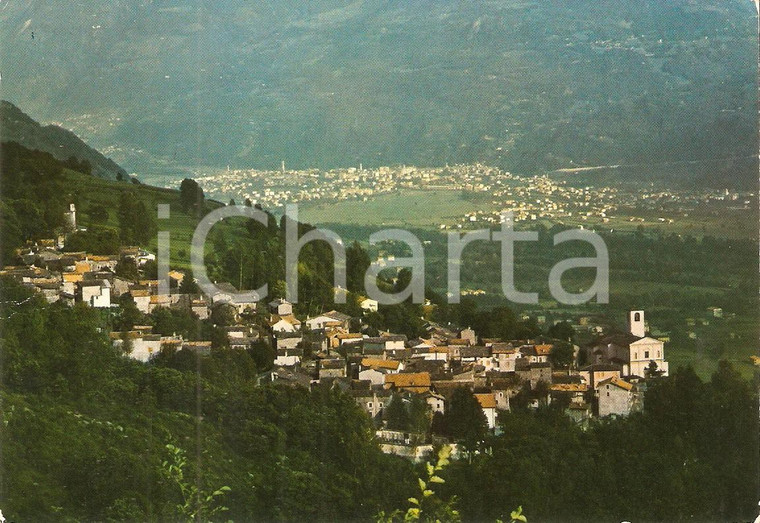 1974 CERCINO (SO) Panorama con chiesa parrocchiale *Cartolina FG VG