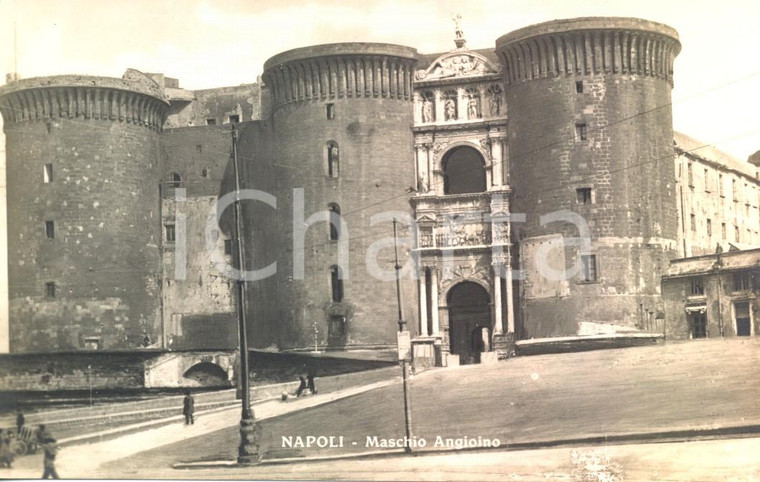 1920 circa NAPOLI Il MASCHIO ANGIOINO *Cartolina postale ANIMATA FP NV