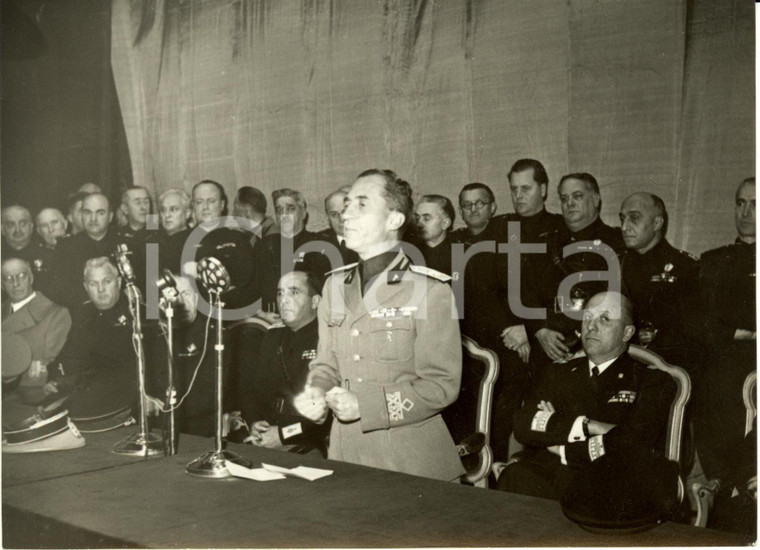 1938 TORINO Mostra AUTARCHIA Ferruccio LANTINI Ministro cerimonia chiusura *Foto