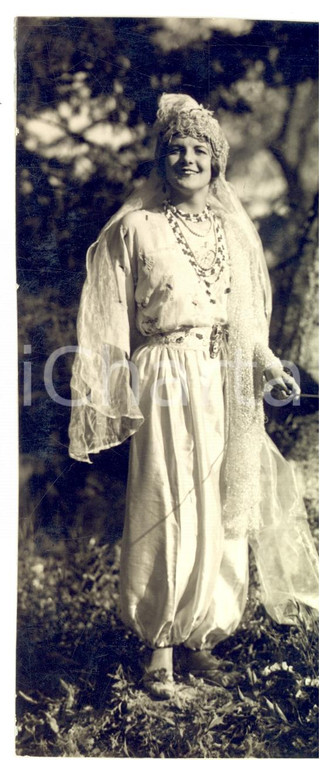 1930 SANREMO (IM) BOSCOBELLO Festa di Maggio - Donna in costume arabeggiante