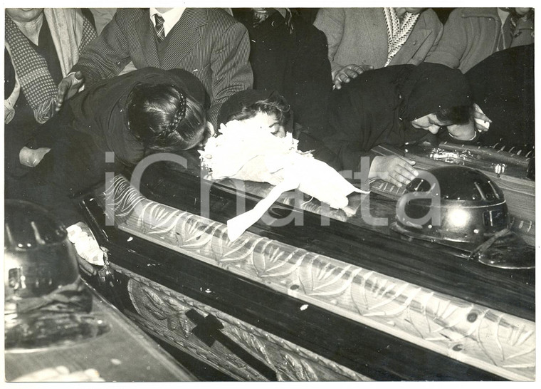1955 SPOLETO Funerali minatori vittime del disastro di MORGNANO *Foto 18x13 cm