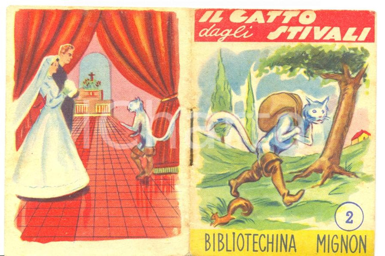 1950 ca Bibliotechina MIGNON editore BEA Milano il gatto dagli stivali *Libretto