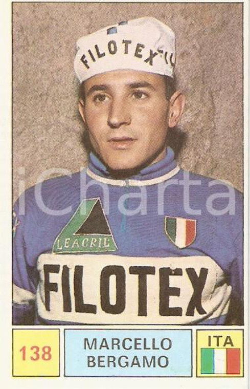 PANINI - SPRINT 1971 Figurina Marcello BERGAMO n. 138 Ciclismo