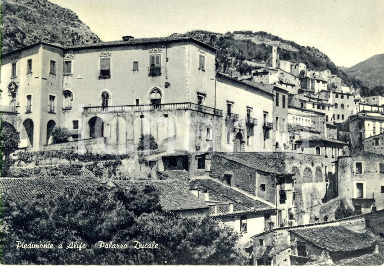 1969 PIEDIMONTE D'ALIFE (CE) Veduta del Palazzo Ducale *Cartolina postale FG VG